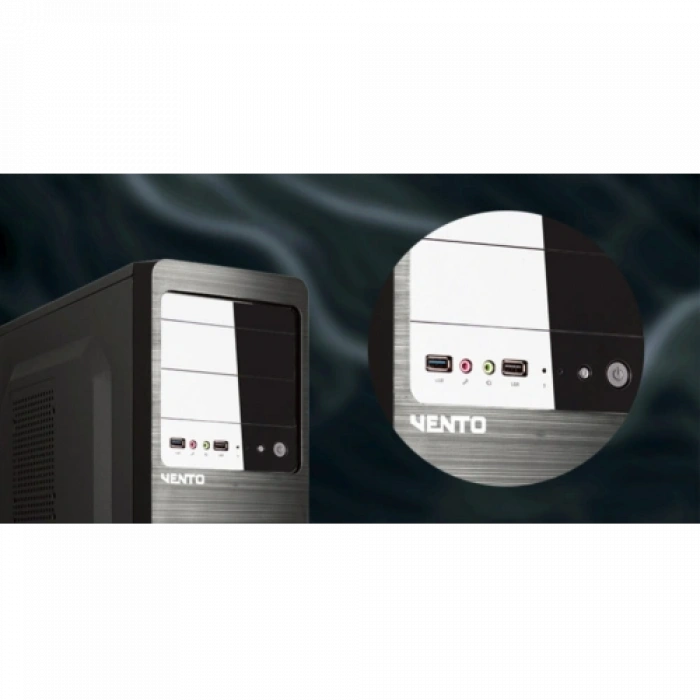 Vento Vs114f Mid Tower, Peak 350w Siyah, Atx Kurumsal Kasa