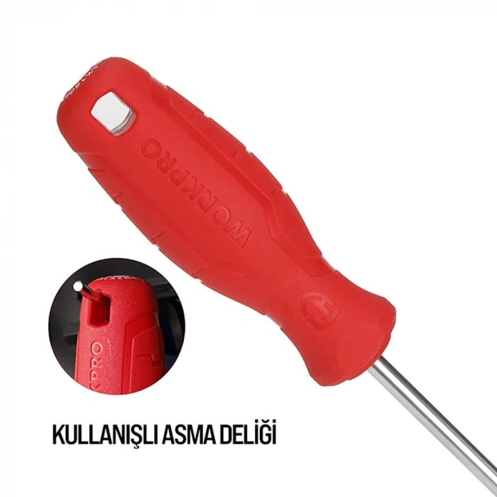 WORKPRO WP200501 6 Parça CR-V Manyetik Profesyonel Tornavida Seti