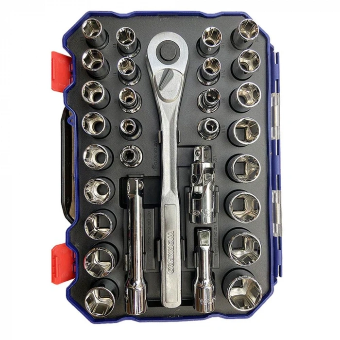 Workpro Wp202525 30 Parça 1/2’’ Cr-v Metrik/inç Profesyonel Lokma Takımı