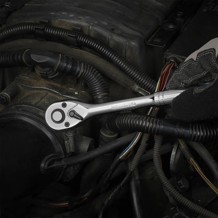 Workpro Wp202530 1/4’ 3/8’’ 1/2’ Metrik/inç 164 Parça Cr-v Ağır Hizmet Lokma Ve Kombine Anahtar Takımı