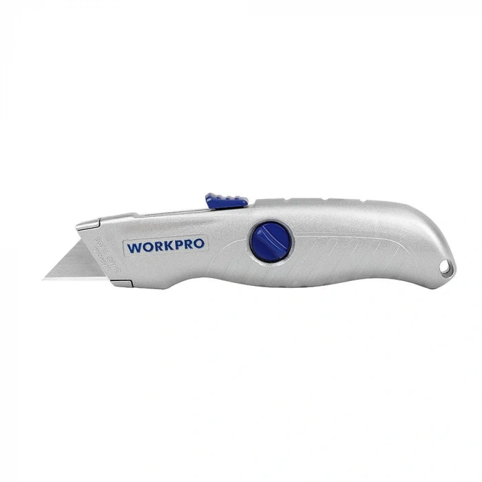 Workpro Wp213007 Alüminyum Gövde Otomatik Geri Çekilebilir Rötuş Maket Bıçağı