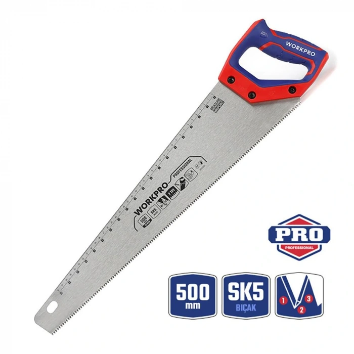 Workpro Wp215007 500mm Sk5 7 Tpı Ağır Hizmet Tipi El Testeresi