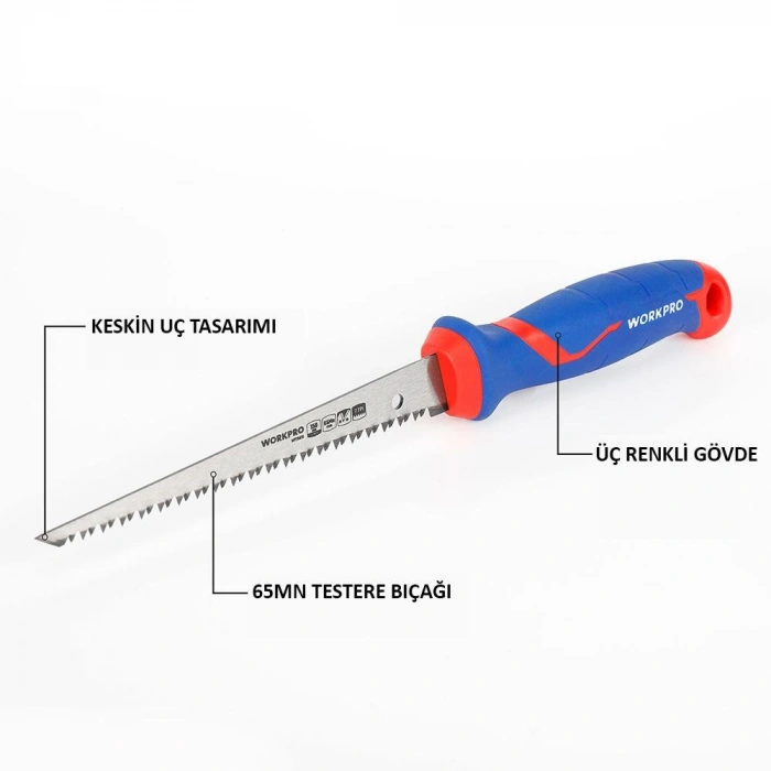 Workpro Wp215016 150mm Hızlı Kesim Profesyonel Alçıpan Testeresi