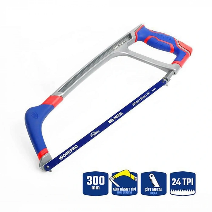 Workpro Wp215027 300mm Bı-metal 24 Tpı Ağır Hizmet Tipi Demir Testeresi