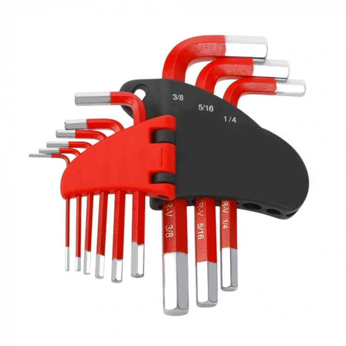 Workpro Wp222016 9 Parça Kısa Boy Cr-v İnç Profesyonel Allen Anahtar Takımı