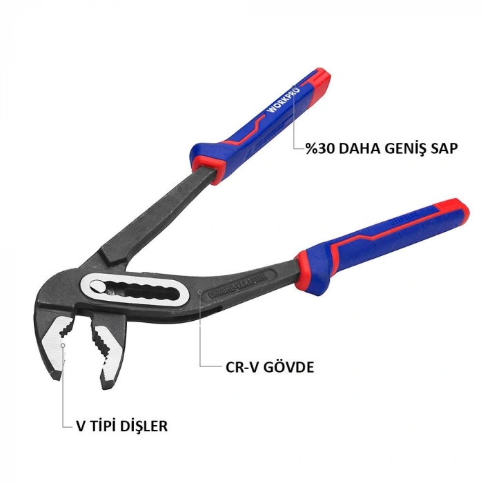 Workpro Wp231028 250mm Cr-v Profesyonel Fort Pense