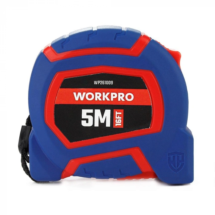 Workpro Wp261009 5mx19mm/16ft. Naylon Kaplama Sarı Çelik Şerit Metre