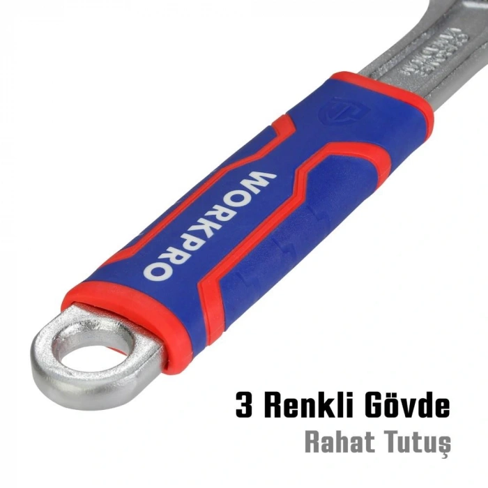 Workpro Wp272013 300mm Cr-v Profesyonel Kurbağacık Anahtar