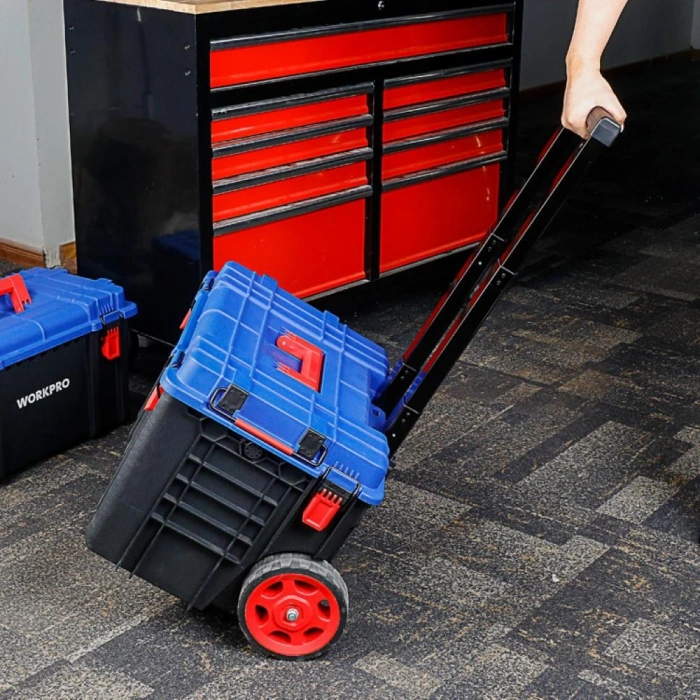 Workpro Wp283032 54lt 56x44,2x50cm Tekerlekli Kilitli Profesyonel Takım Çantası