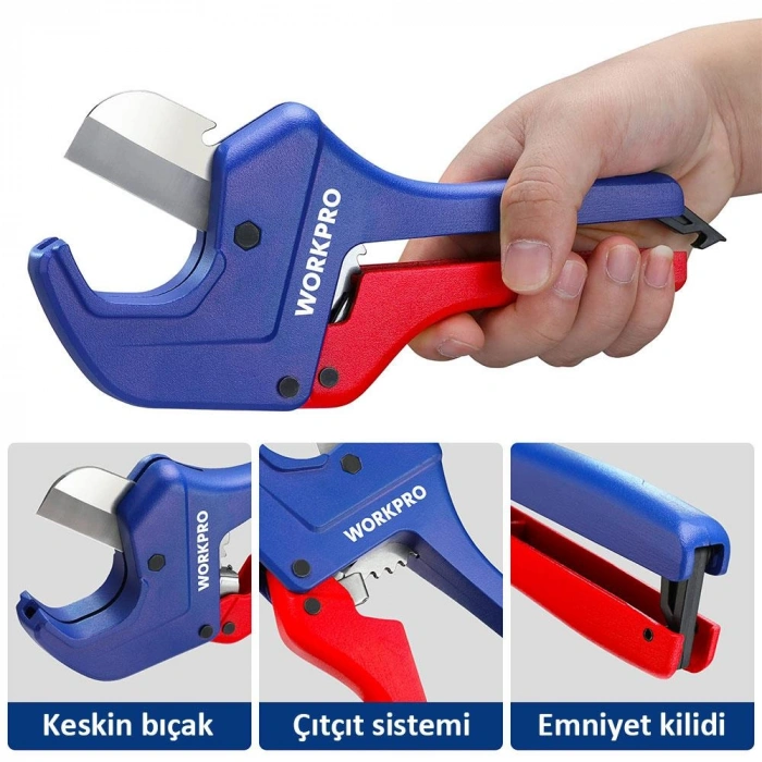 Workpro Wp301006 42mm Profesyonel Pprc Plastik Boru Kesme Makası