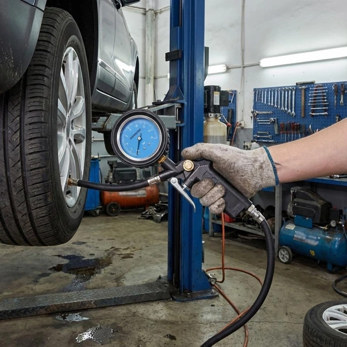 Workpro Wp314063 16bar Yağlı Basınç Göstergeli Profesyonel Havalı Lastik Şişirme Tabancası
