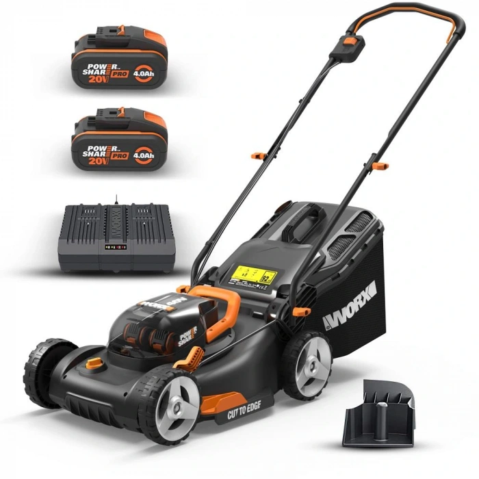 Worx Wg743e 40volt 4.0ah. Li-ion 40cm Profesyonel Şarjlı Çim Biçme