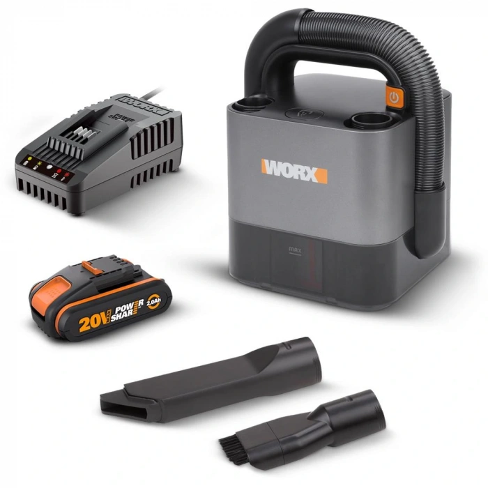 Worx Wx030 20volt 2.0ah. 30w/10kpa Li-ion Flexi Esnek Hortumlu Profesyonel Kompakt Şarjlı Süpürge