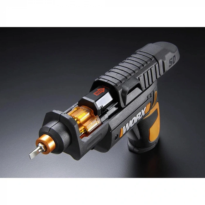Worx Wx255 4volt/1.5ah. Li-ion Şarjlı Şarjörlü Tornavida + 6 Adet Bits Uç + Vida Tutucu