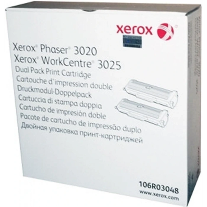 Xerox 106r03048 Phaser 3020-wc3025 Dual Pack Toner 2x1500 Sayfa