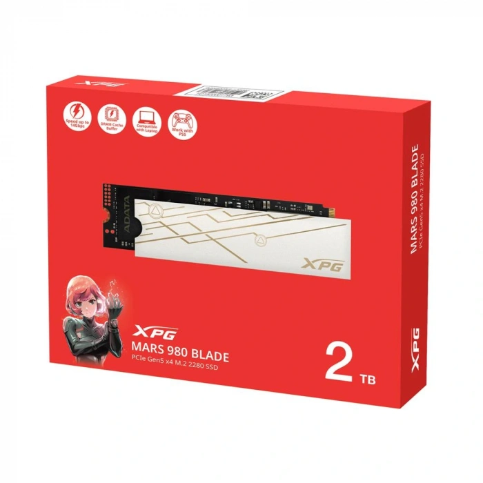 Xpg 2tb Mars 980 Blade 14,000mb-s-13,000mb-s Pcıe Gen5 X4 M.2 2280 Ssd Harddisk
