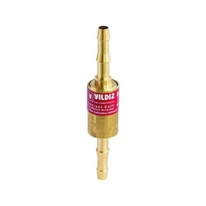 Yıldız 1018 Hortum Arası Alev Emniyet Valfi Yanıcı Gaz