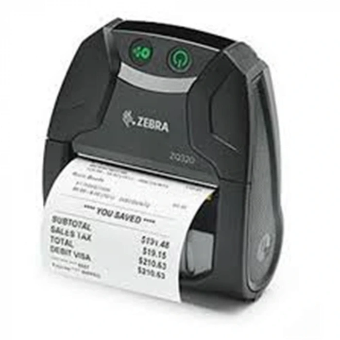 Zebra ZQ320 Mobil Etiket ve Fiş Yazıcı Bluetooth 3 203 Dpı IP54. (iMZ320 Yerine) Şarj Kablosu Dahil