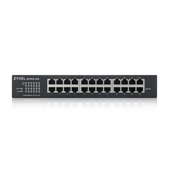 ZyXEL GS1915-24E, 24 Port, GigaBit, Yönetilebilir, Sessiz, Masaüstü Switch