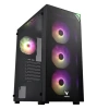 Vento Vg4200s Mid Tower, 850w 80+ Siyah, Temperli Cam, Rgb, Atx Gamıng Kasa