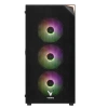 Vento Vg4200s Mid Tower, 850w 80+ Siyah, Temperli Cam, Rgb, Atx Gamıng Kasa