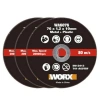 Worx WA6076.3 WX801 için 76x10 MM 3 Adet Metal ve PVC Kesme Taşı