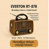 Everton Rt-878 Bluetooth (el Feneri) Fm-usb-tf-aux Şarjlı Nostaljik Radyo