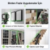 Kobb Kbl36gtp Profesyonel Li-ion Şarjlı 4x360⁰ Lcd Ekran Otomatik Hizalamalı Yeşil Çapraz Çizgi Lazer Distomat+tripod