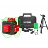 Kobb Kbl34gtp 40 Metre Profesyonel Li-ion Şarjlı 3x360⁰ Otomatik Hizalamalı Yeşil Çapraz Çizgi Lazer Distomat+tripod
