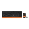 A4 TECH FG1010, Turuncu, FSTYLER, 2.4Ghz Kablosuz, Türkçe Q, Klavye Mouse Set