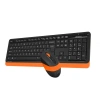 A4 TECH FG1010, Turuncu, FSTYLER, 2.4Ghz Kablosuz, Türkçe Q, Klavye Mouse Set