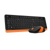 A4 TECH FG1010, Turuncu, FSTYLER, 2.4Ghz Kablosuz, Türkçe Q, Klavye Mouse Set