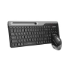 A4 Tech Fstyler Fb2535c Gri Bluetooth+2.4g Nano Fn Multimedya Klavye Şarjlı Mouse Set