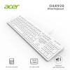Acer Oak920 Q Usb Beyaz 1.8mt Kablolu Klavye-tek Tuş Hesap Makinalı (sessiz Tuş)