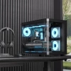 Aerocool Ae P300c Bk 3x12cm Mirror A-rgb Fanlı, Panoramik Tempered Panel, Matx