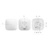 Ajax Hub2 Plus, Kablosuz, Görsel Doğrulamalı, Alarm Paneli, Beyaz
