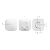 AJAX Hub2 Plus, Kablosuz, Görsel Doğrulamalı, Alarm Paneli, Beyaz