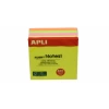 Apli Yapışkanlı Not Kağıdı 4 Renk Funny 400 YP 75x75 Neon Küp 10974