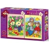 Art Puzzle 35+60 Parça Tavşanlar Ve Ayı Ailesi 4498