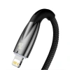 Baseus Glimmer Series Siyah Cadh000001 1mt 20w Type-c To Lightning Şarj Kablosu Örgülü