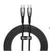 Baseus Glimmer Series Siyah Cadh000001 1mt 20w Type-c To Lightning Şarj Kablosu Örgülü