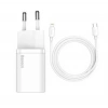 Baseus TZCCSUP-B02 20W C+C Beyaz Şarj Aleti