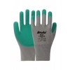 BEYBİ PL17 10 Beden Gri-Yeşil 12li Paket Legend Polyester Örme Lateks Eldiven