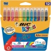 Bic Keçeli Kalem Kids Couleur Yıkanabilir 12 Renk 920293