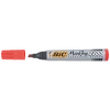 Bic Markör Permanent Kesik Uçlu Kırmızı 2300 03