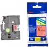 Brother Tze-421 9 Mm Kırmızı Üzeri Siyah Laminasyonlu Etiket
