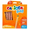 Carioca Jumbo Bebek Ahşap Gövdeli Boya Kalemi 3 In 1 10 Lu 42818