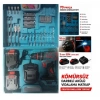 Catpower 1050 Kömürsüz Darbeli Şarjlı Matkap Vidalama 20v 2.0ah 55 Nm Brushless Çift Akülü 70 Parça