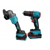 Catpower E1030 Kömürsüz Li-ıon Akülü Vidalama Ve Avuç Taşlama Seti 20v 4.0ah+2.0ah Yüksek Tork