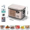 Coolist Clk40d 12/24v/220volt 39 Litre Çift Bölmeli Outdoor Kompresörlü Bluetooth Bağlantılı Oto Buzdolabı
